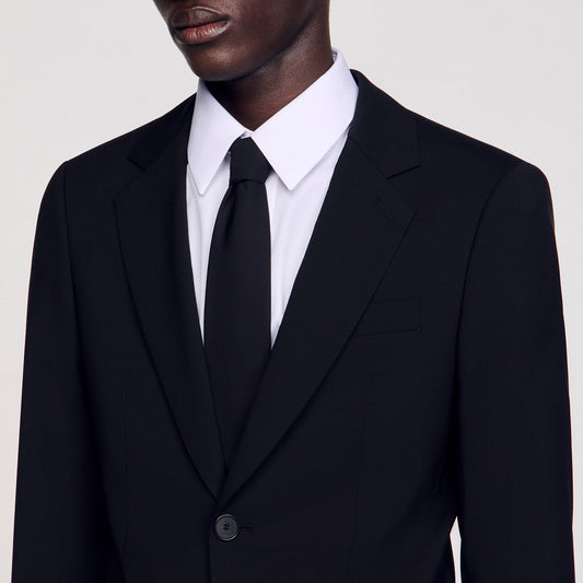 Virgin wool suit jacket