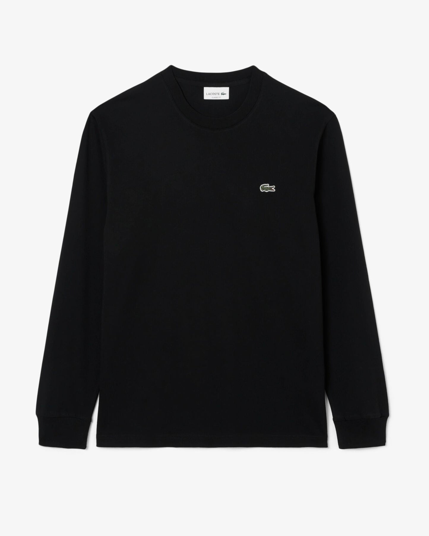 Long Sleeved Cotton Mens T-Shirt - Black 031