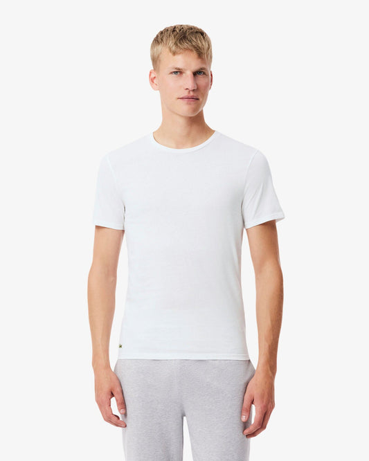 Mens 3-Pack Plain Mens T-Shirts - White/Silver Chine-Black BXY
