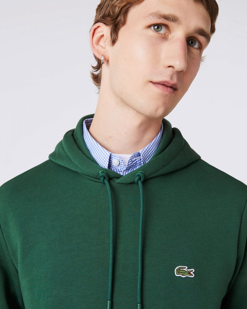 Mens Fleece Hoodie - Green 132