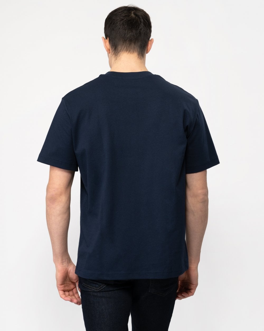 Mens Classic Fit Cotton Jersey T-Shirt - Navy Blue 166