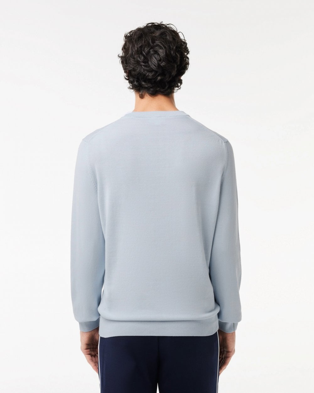 Mens Organic Cotton Crew Neck Sweater - Phoenix Blue J2G