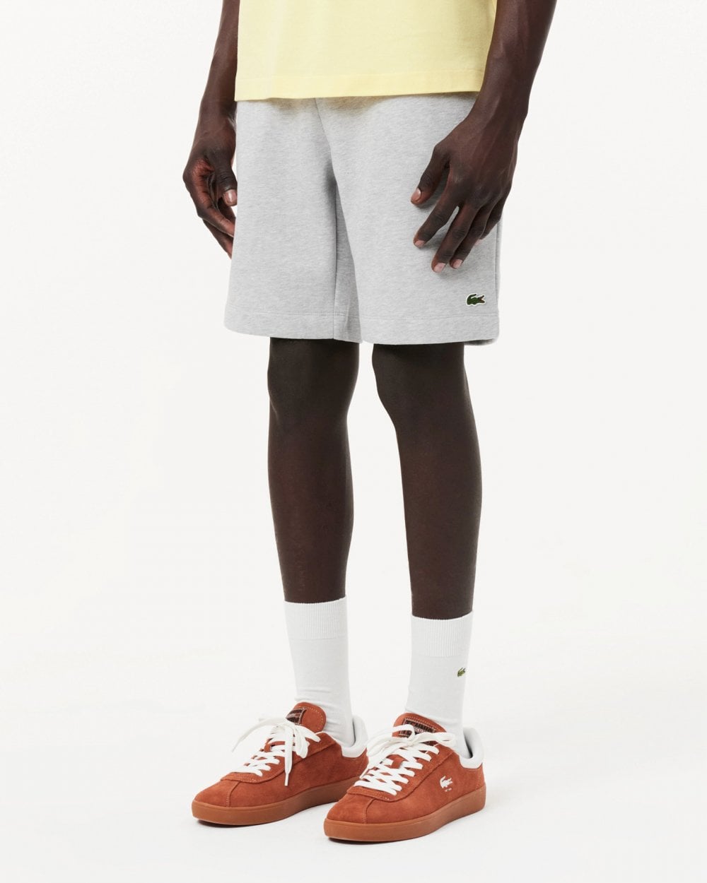 Mens Fleece Shorts - Silver Chine CCA