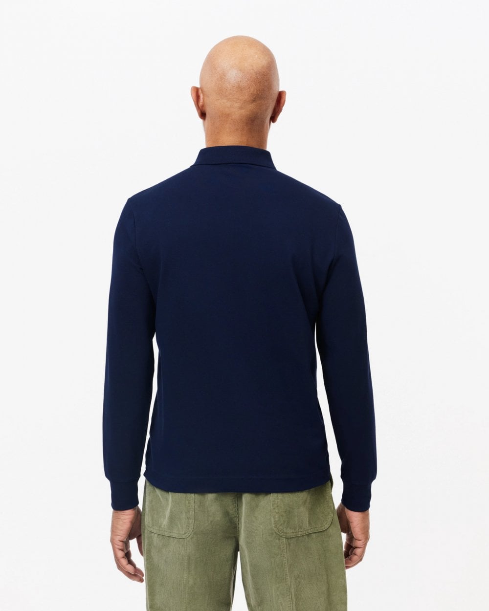 Mens Long Sleeve Polo - Midnight Blue 166