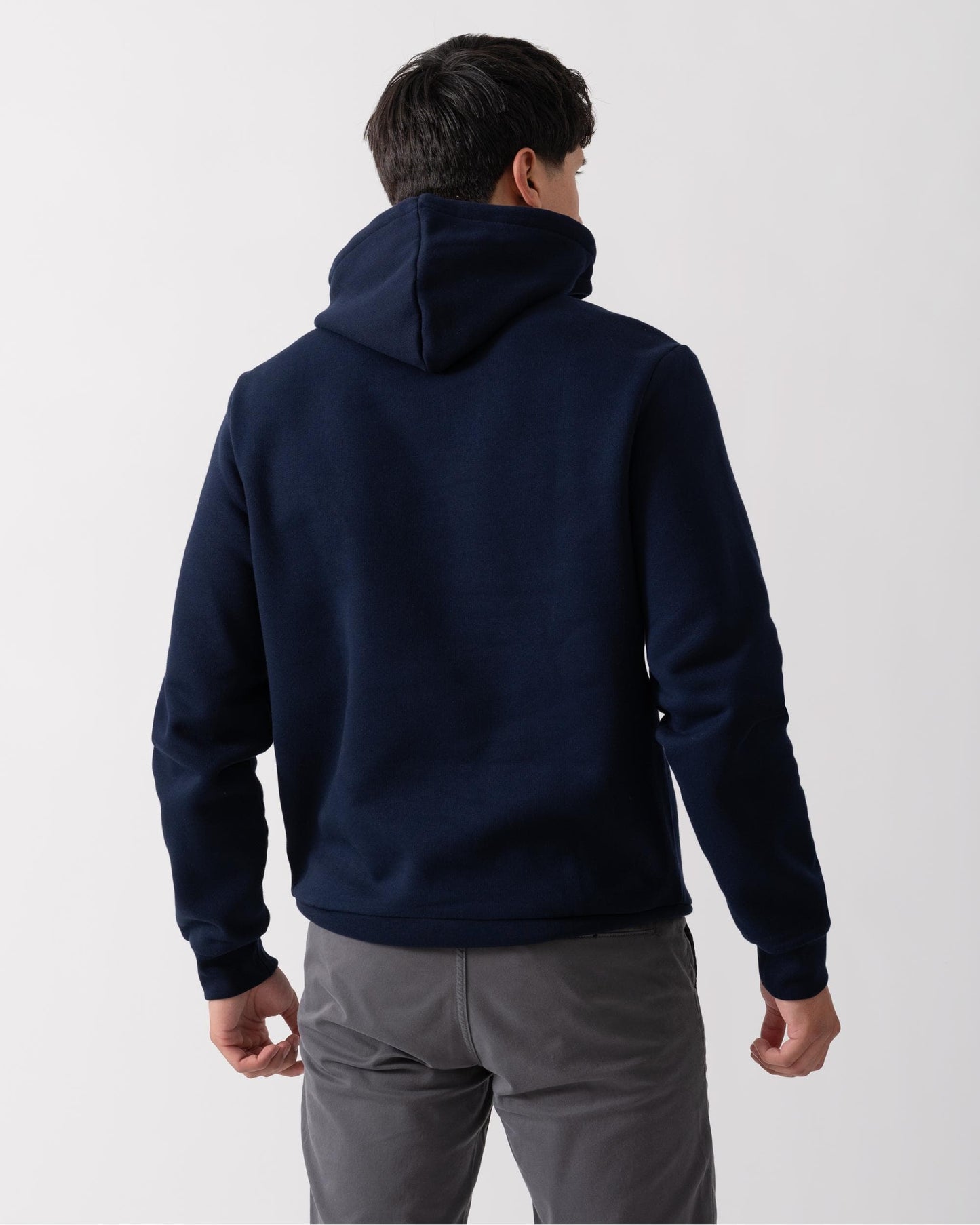 Mens Fleece Hoodie - Navy Blue 166