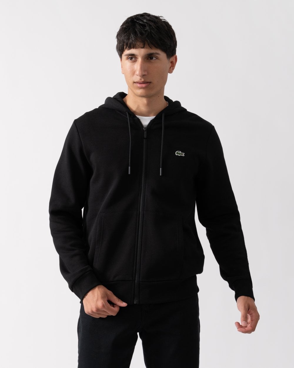 Mens Fleece Full-Zip Hoodie - Black 031