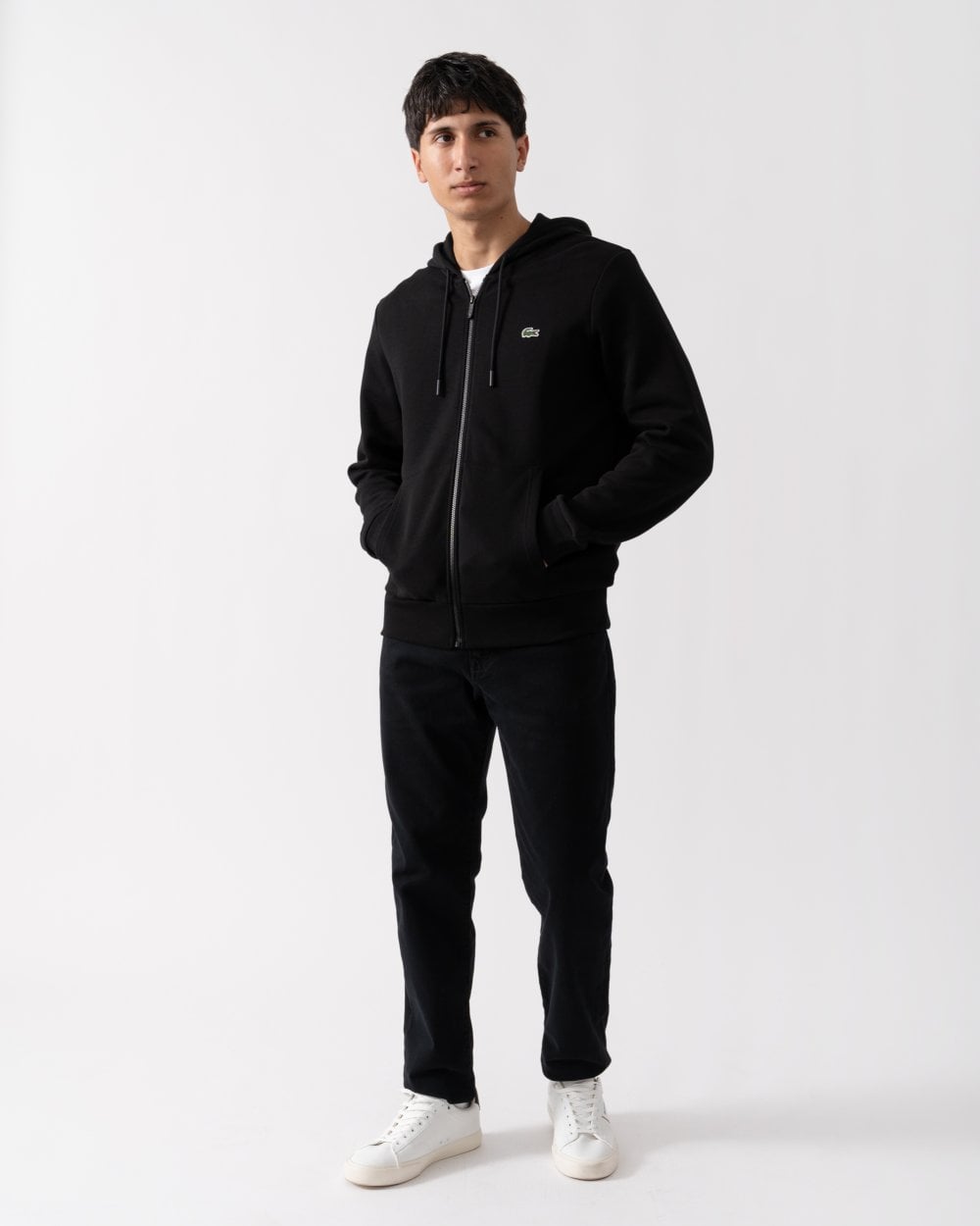 Mens Fleece Full-Zip Hoodie - Black 031