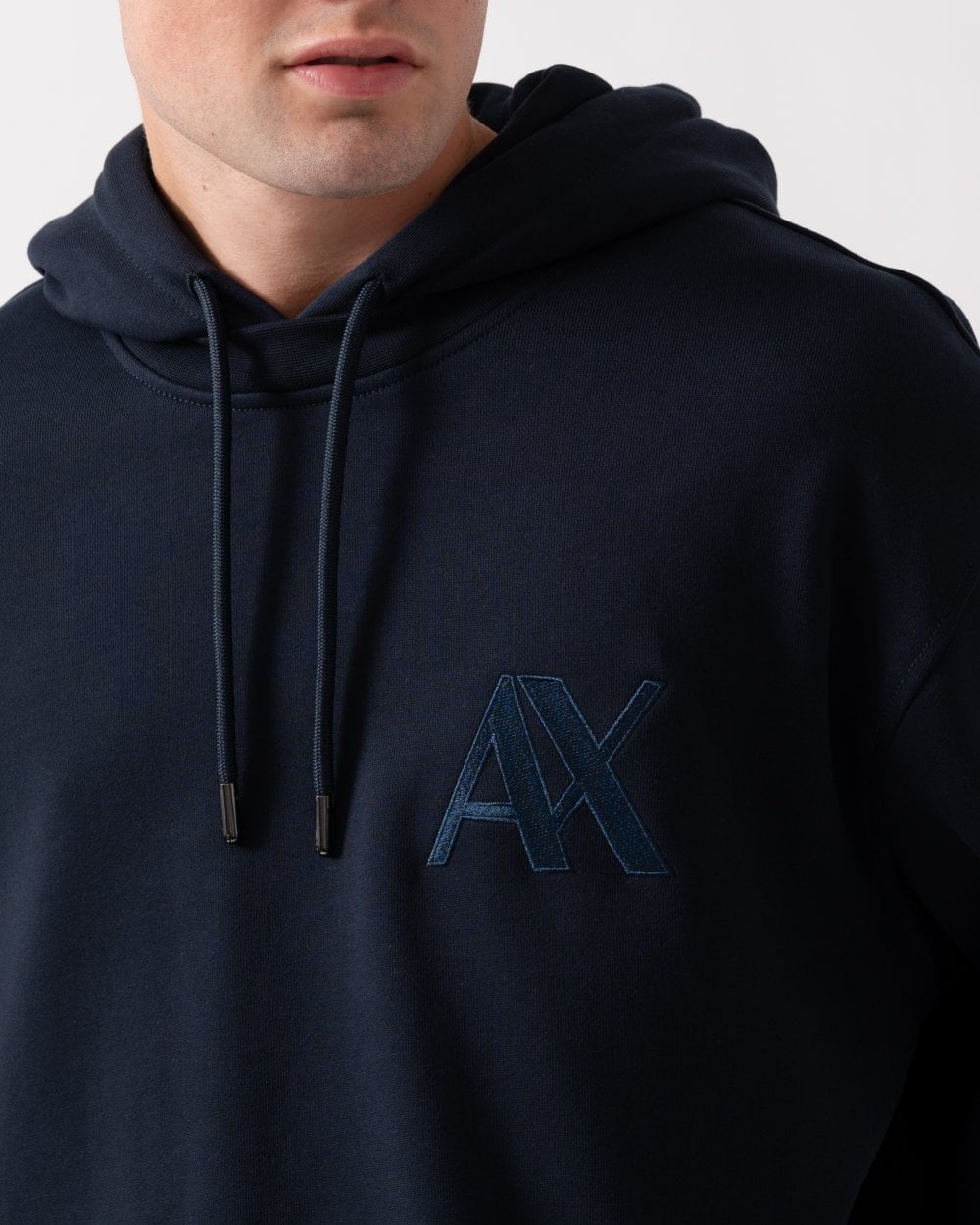 Mens Pullover Monogram Logo Hoodie