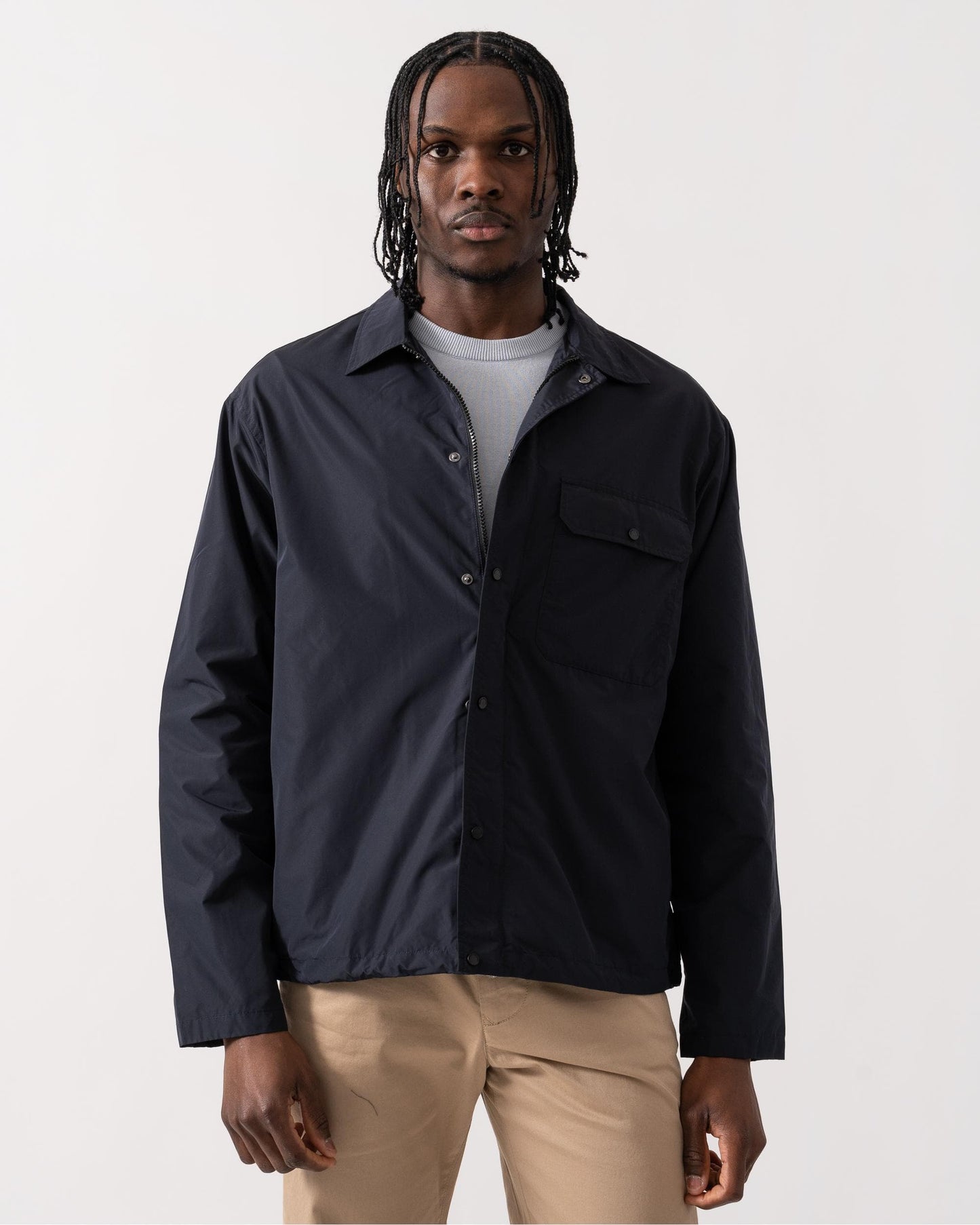 Mens Overshirt - Deep Navy UB101