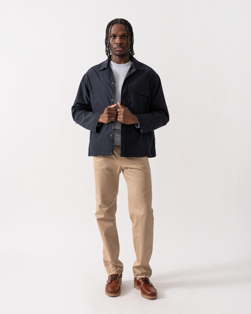 Mens Overshirt - Deep Navy UB101