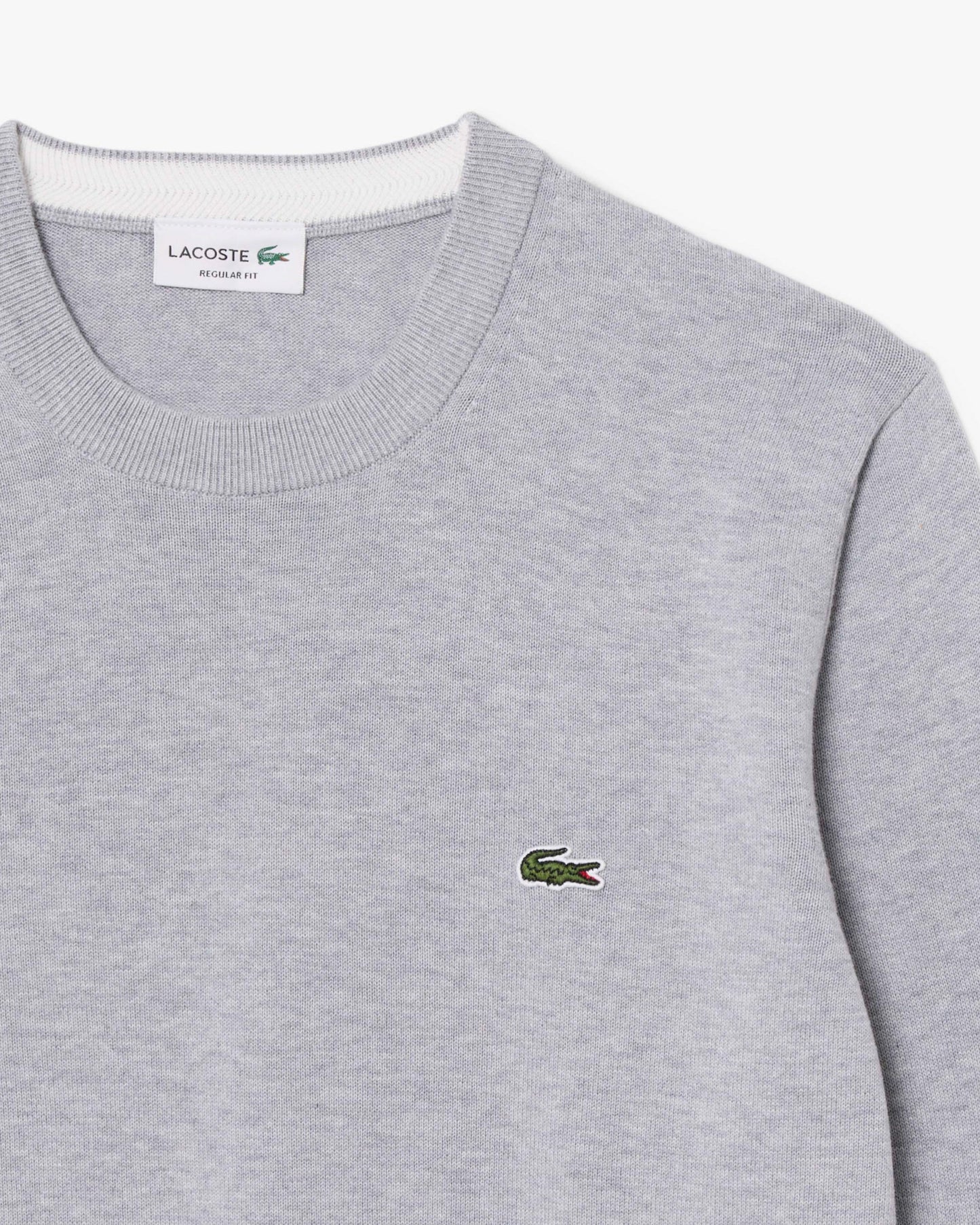 Mens Organic Cotton Crew Neck Sweater - Silver Chine CCA