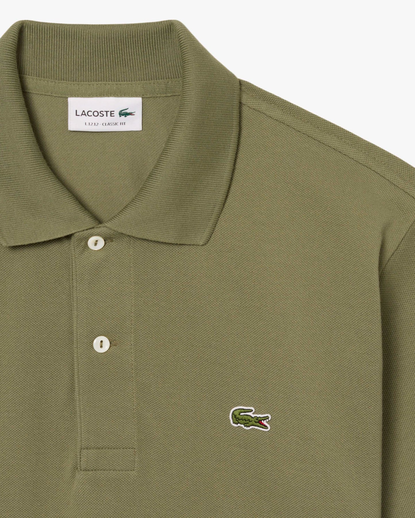 Classic Fit L.12.12 Mens Short Sleeve Polo Shirt - Khaki BMY