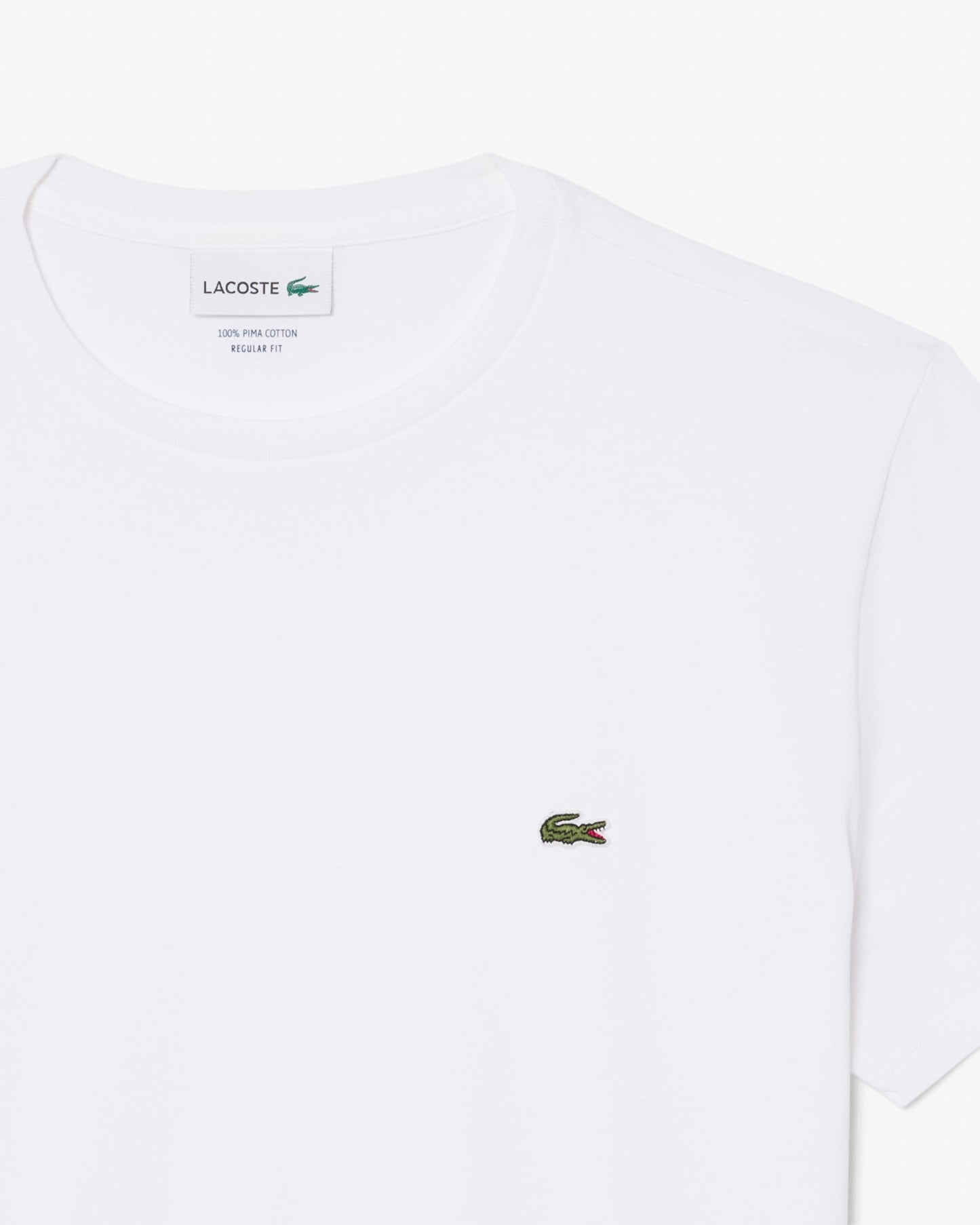 Mens Crew Neck Pima Cotton Jersey T-Shirt - White 001