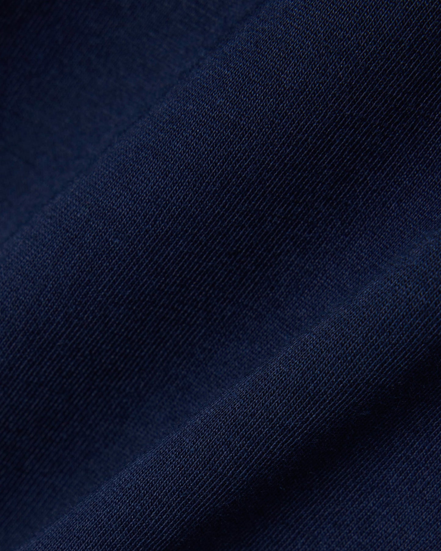 Mens Crew Neck Pima Cotton Jersey T-Shirt - Navy Blue 166