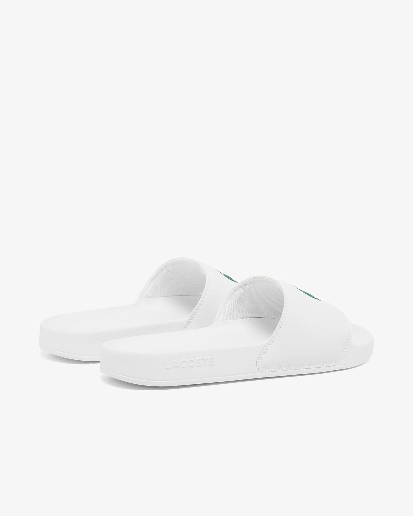 Mens Serve Sliders - White/Green 082