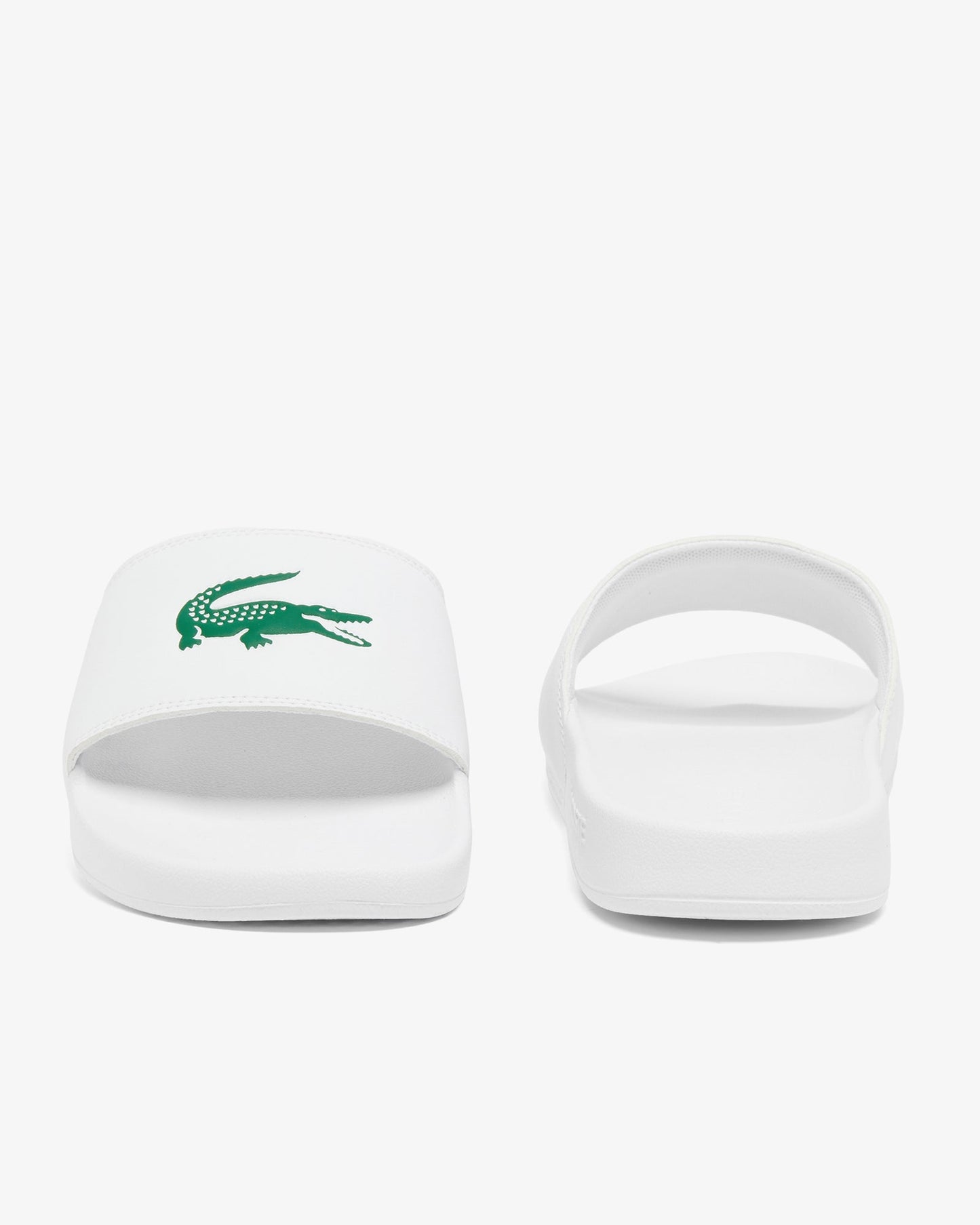 Mens Serve Sliders - White/Green 082