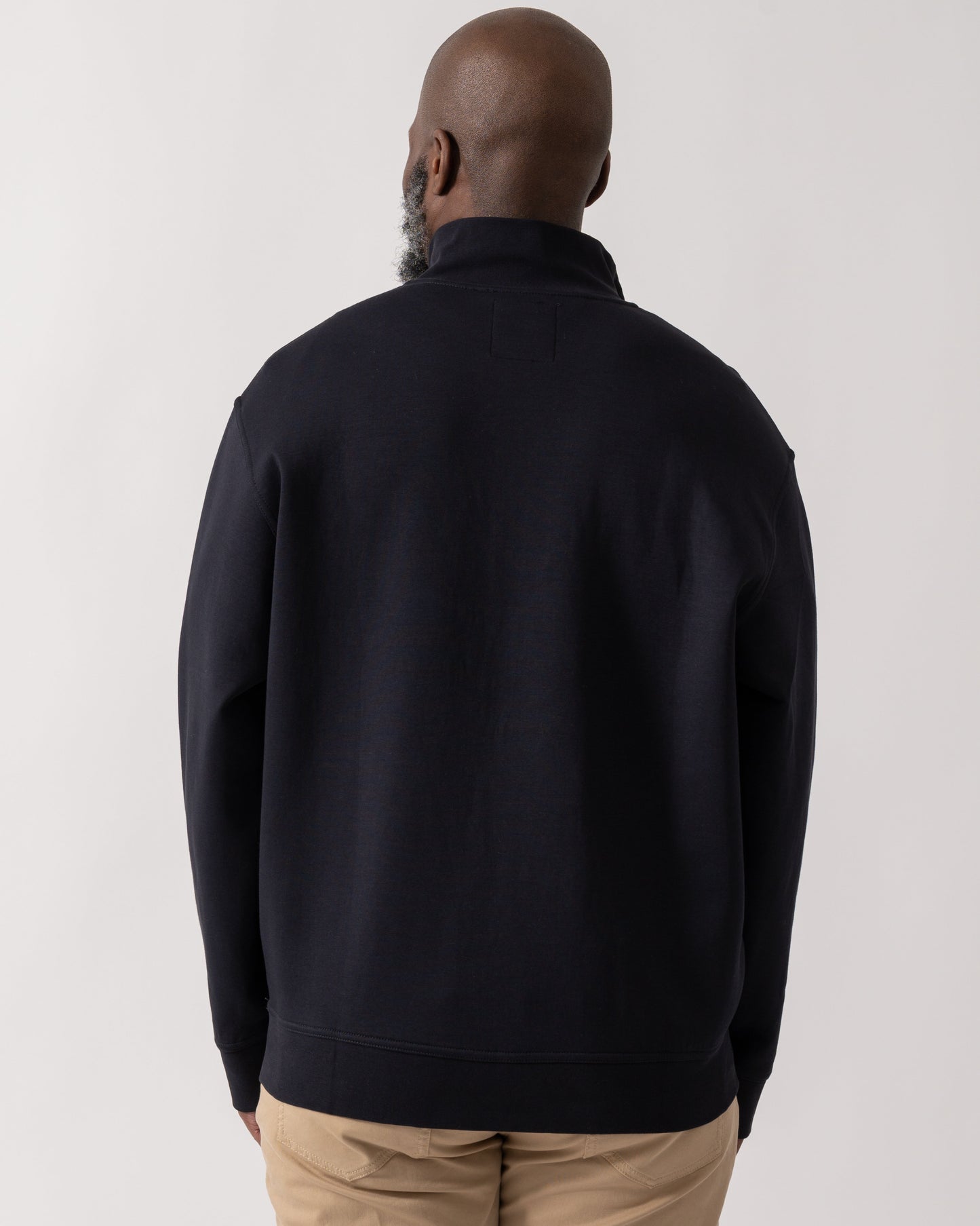 Mens Embroidered A|X Logo 1/4 Zip Sweatshirt - Deep Navy UB101