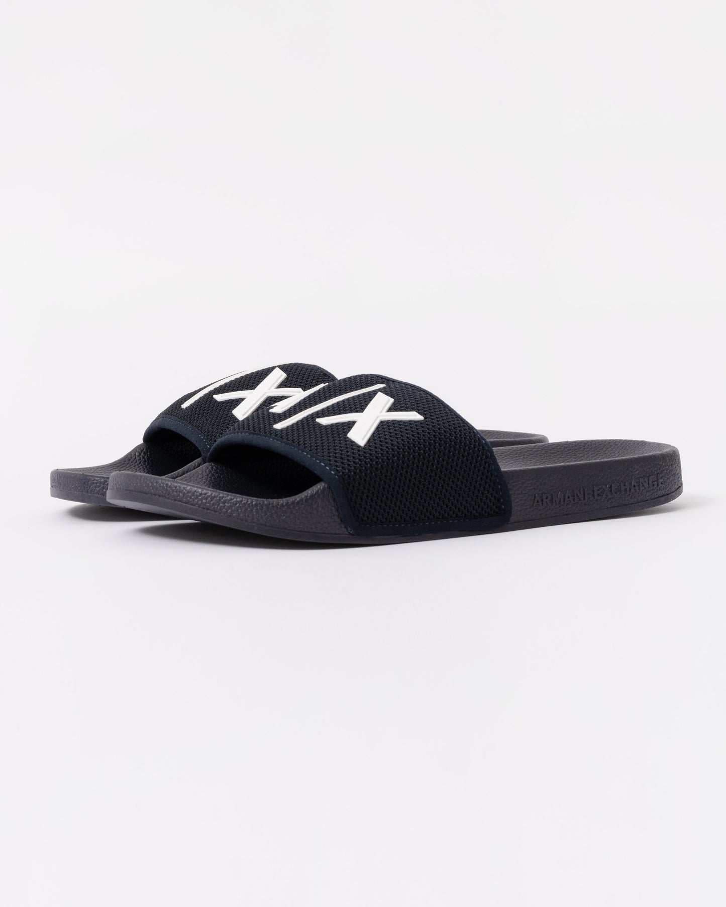 Mesh A|X Logo Sliders - Deep Navy/Off White U385