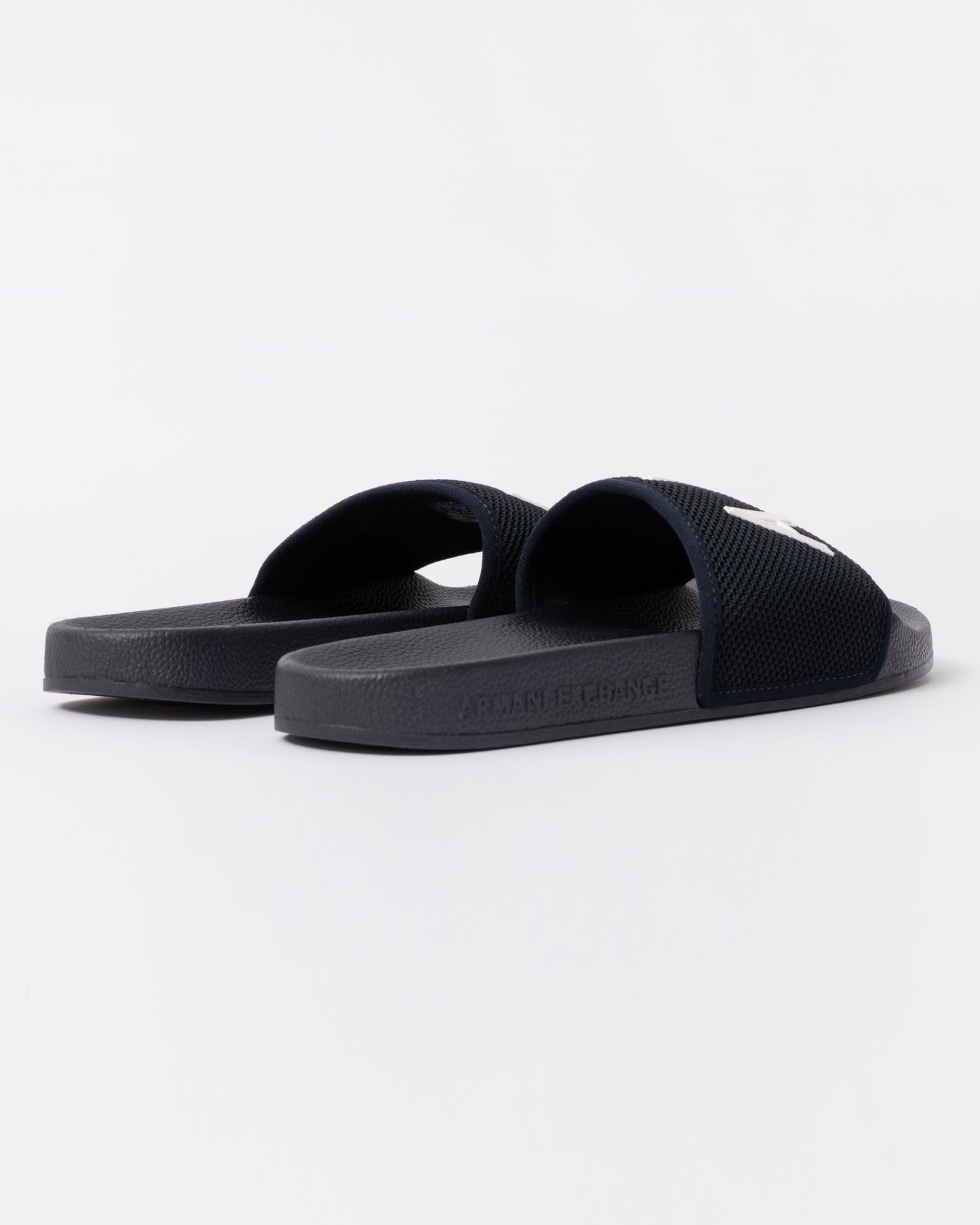 Mesh A|X Logo Sliders - Deep Navy/Off White U385