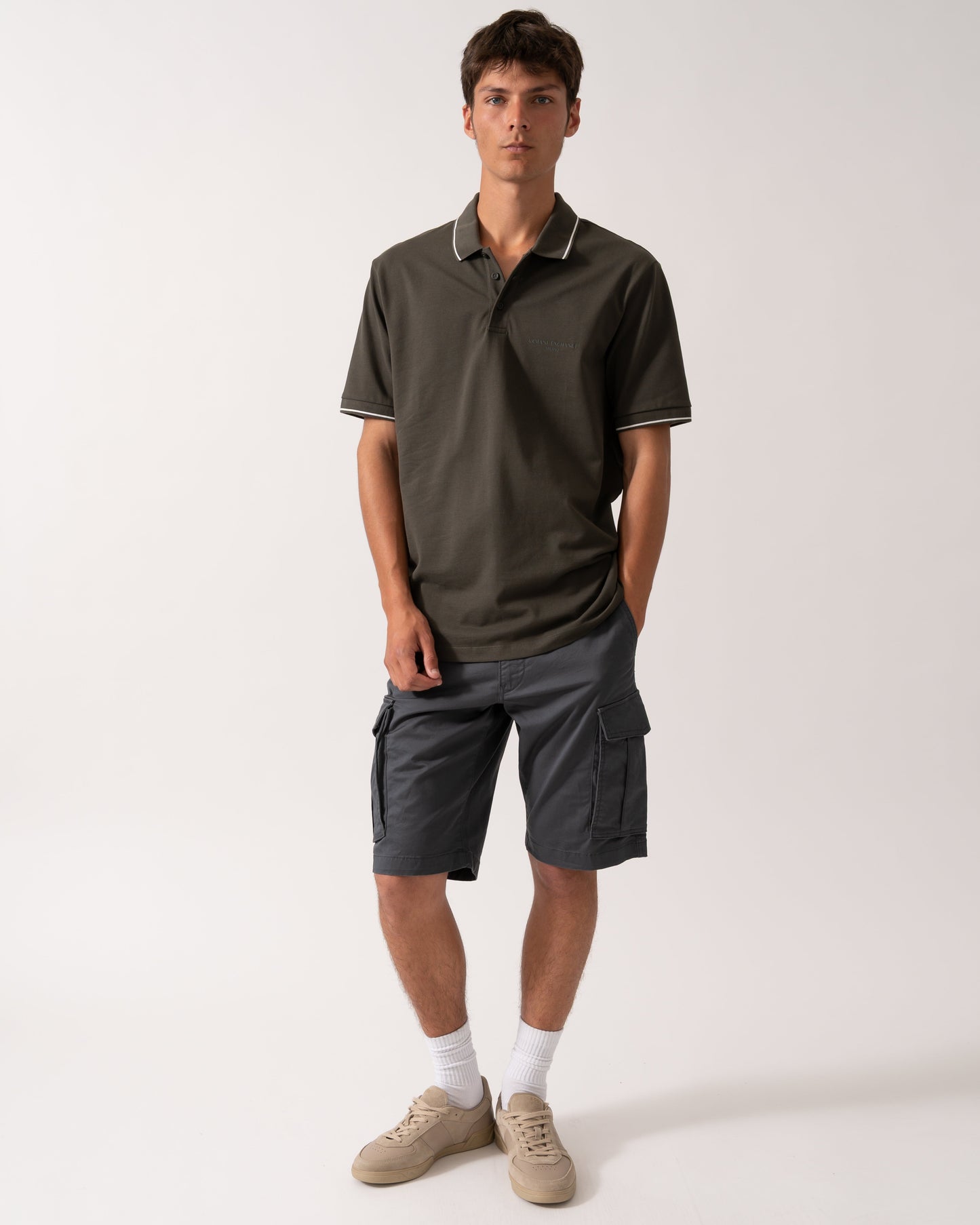 Mens Regular Fit Mercerised Cotton Polo Shirt - Black Ink U8120