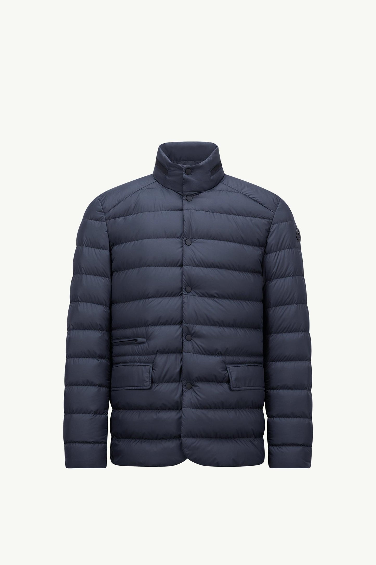 Carrelet Leather-Trimmed Down Blazer