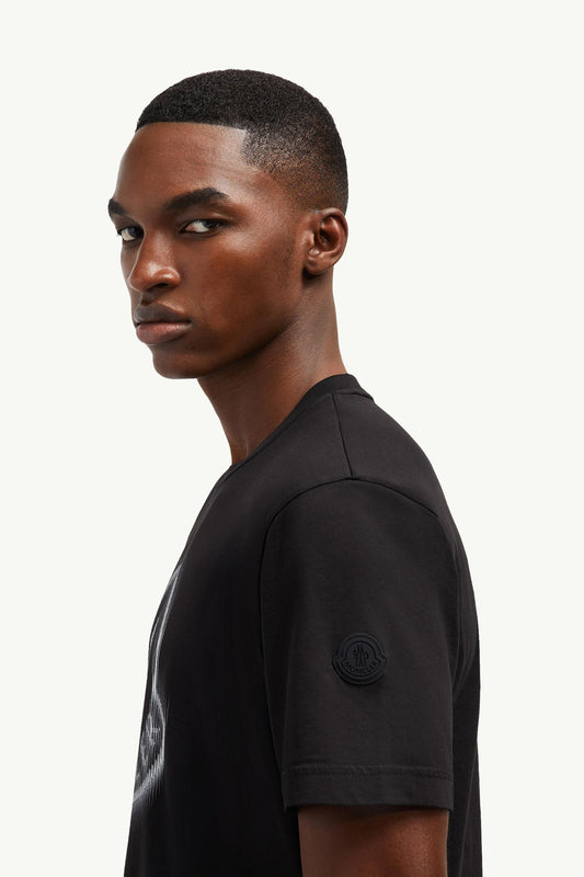 Blurred Logo Cotton T-Shirt
