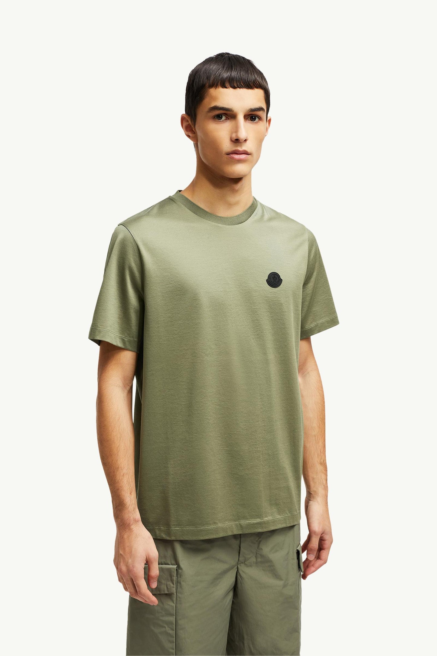 Vertical Back Logo Cotton T-Shirt
