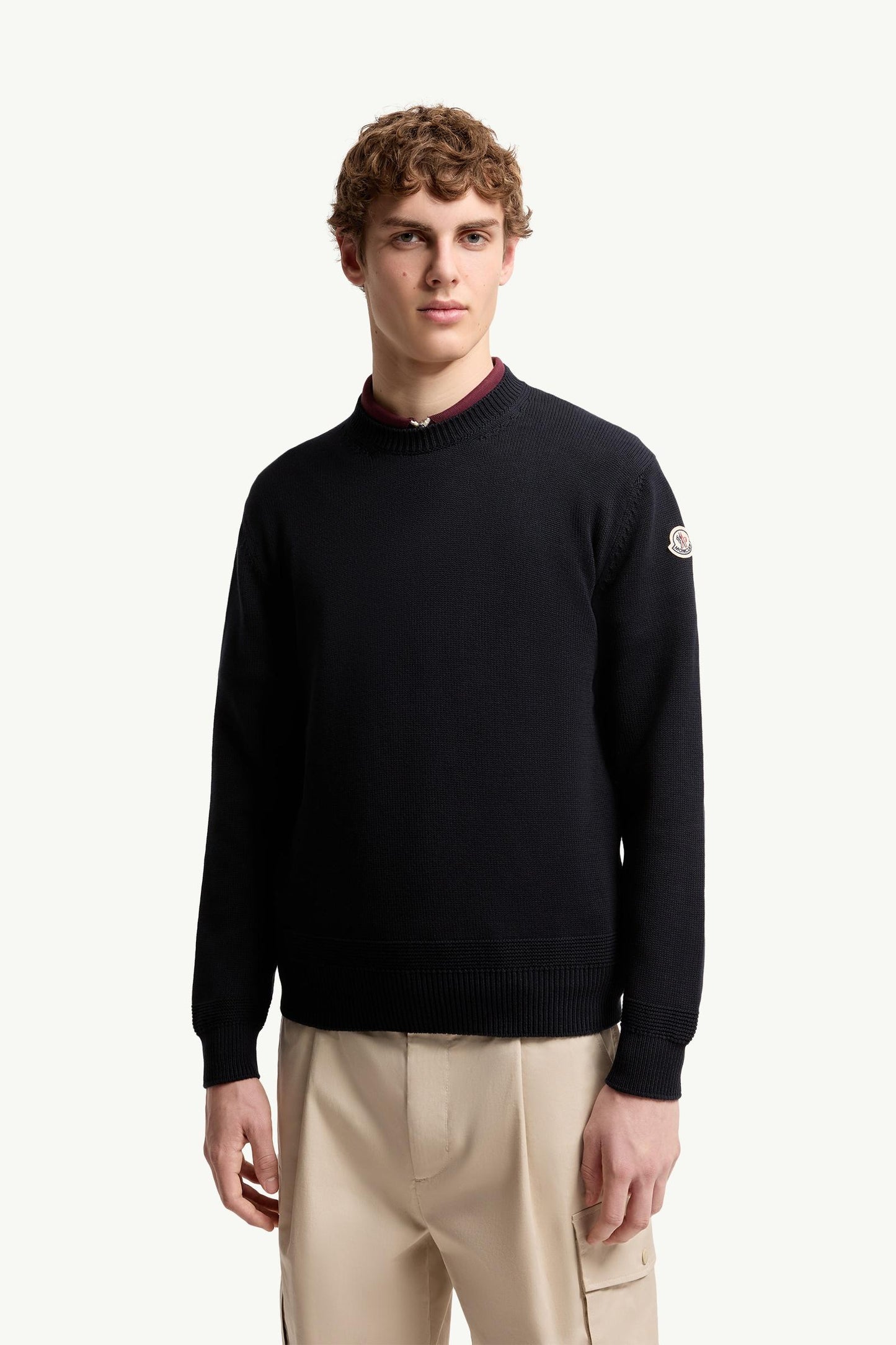 Logo Patch Cotton Jumper