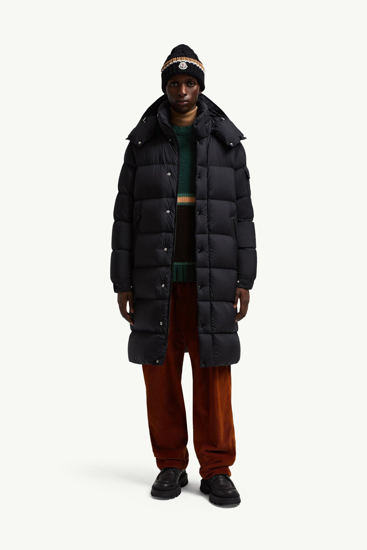 Hanoverian Hooded Long Down Jacket