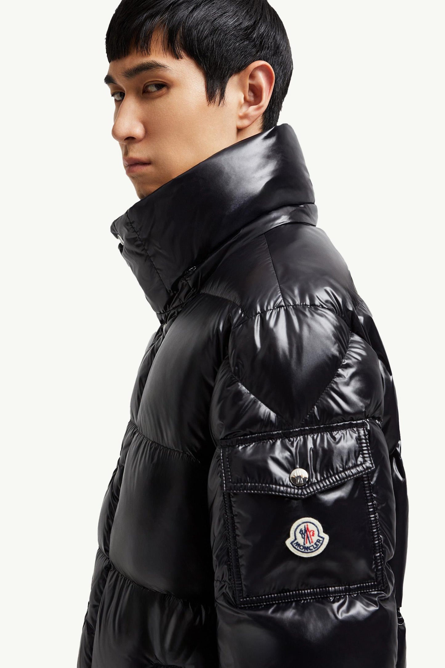 Hanoverian Hooded Square-Quilted Long Down Jacket