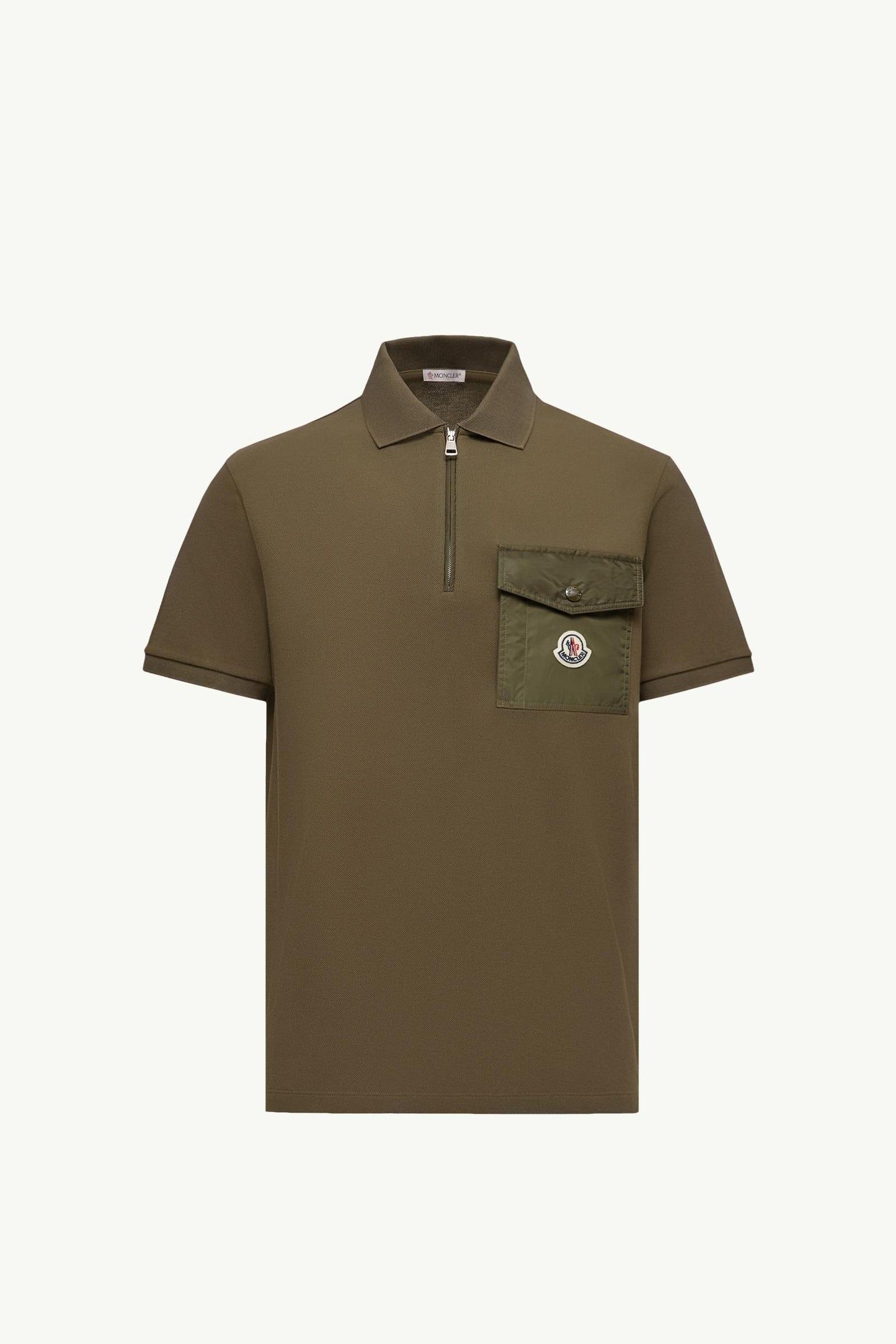 Cotton Piquet Polo Shirt with Pocket
