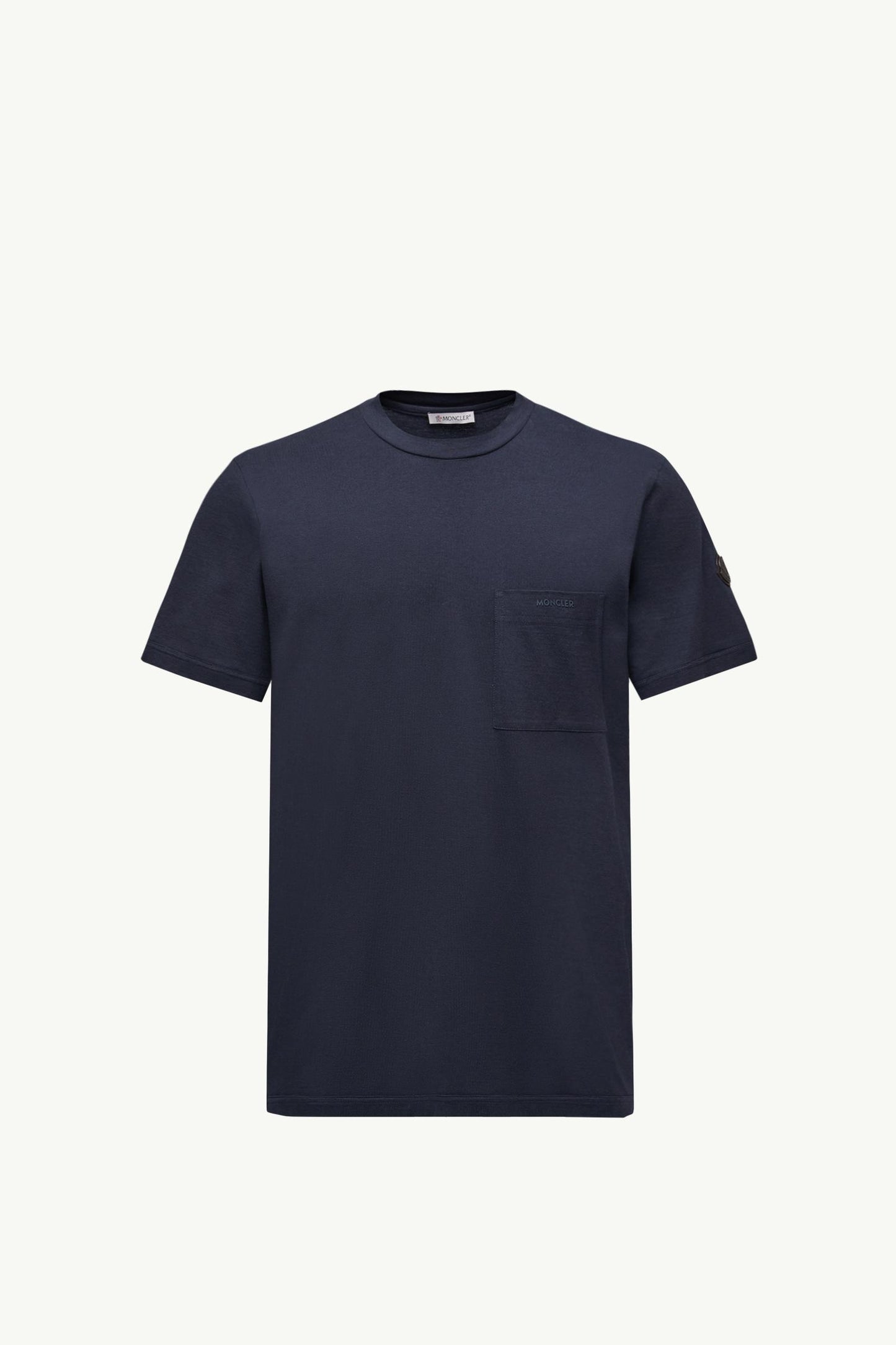 Logo Cotton & Silk T-Shirt with Pocket