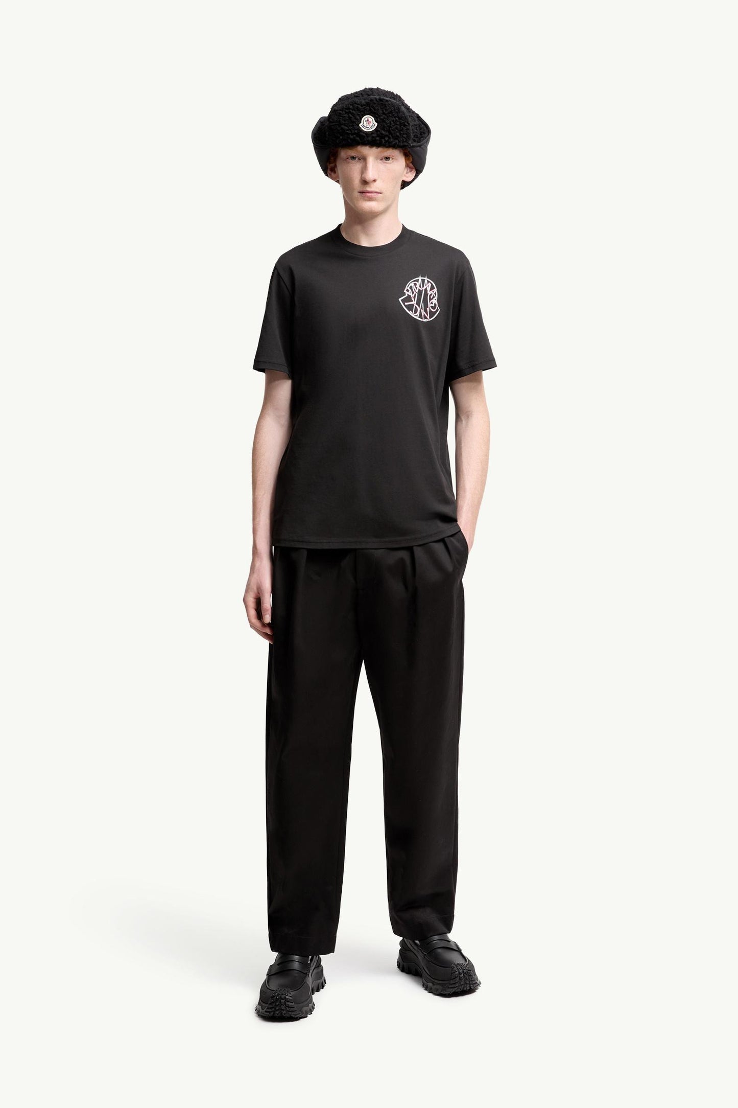 Overlapped Logo Cotton T-Shirt
