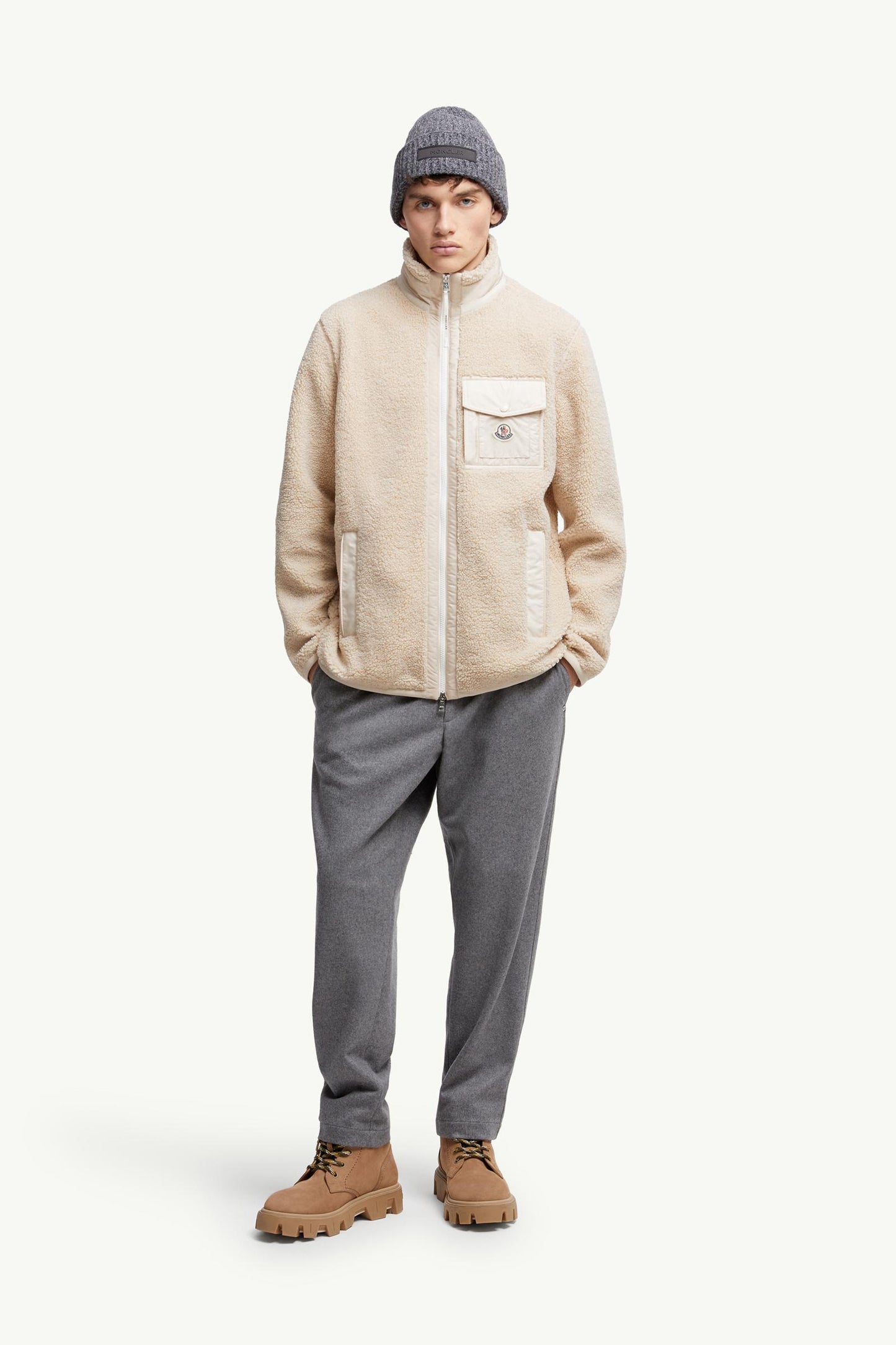 Teddy Zip-Up Sweatshirt with Pocket