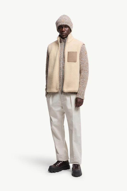Nubuck-Trimmed Teddy Gilet