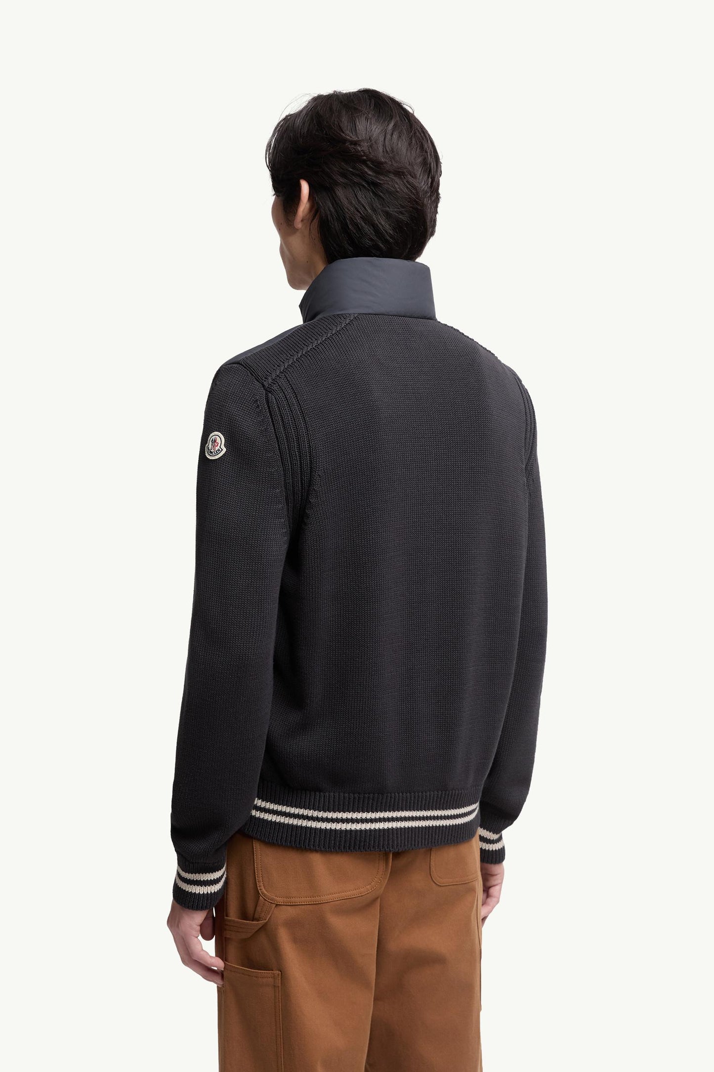 Padded Cotton Cardigan