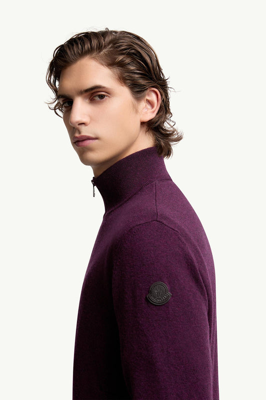 Wool & Cashmere Zip-Up Cardigan