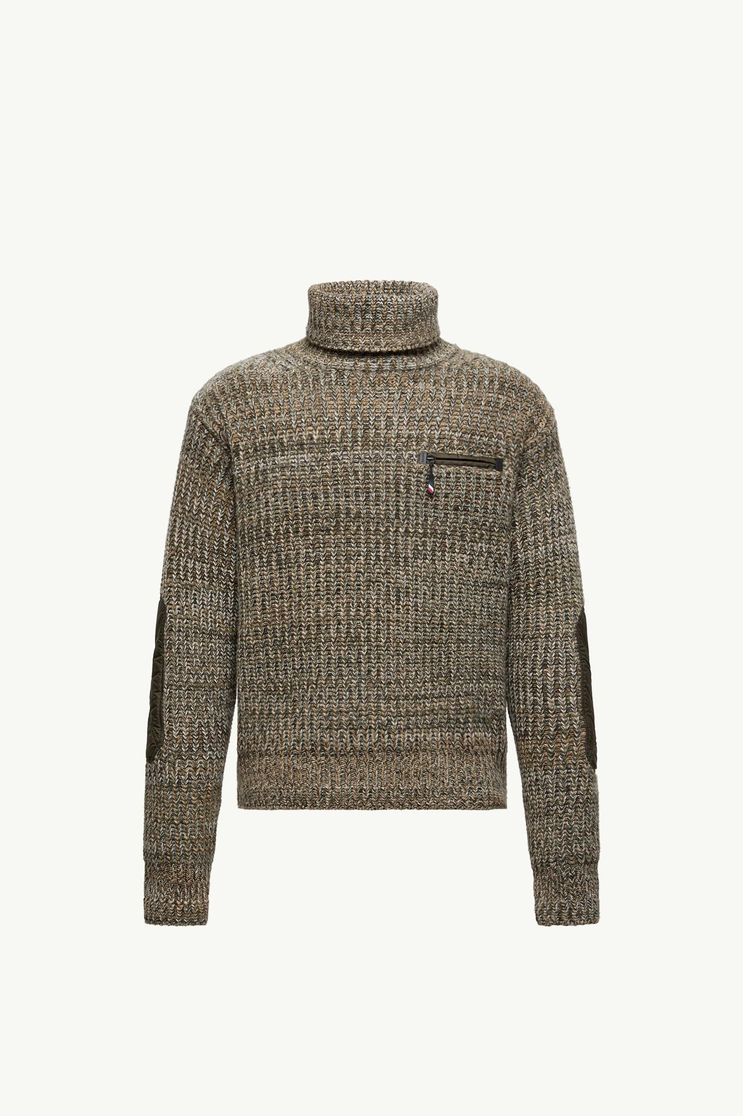 Wool Polo Neck Jumper With Pocket