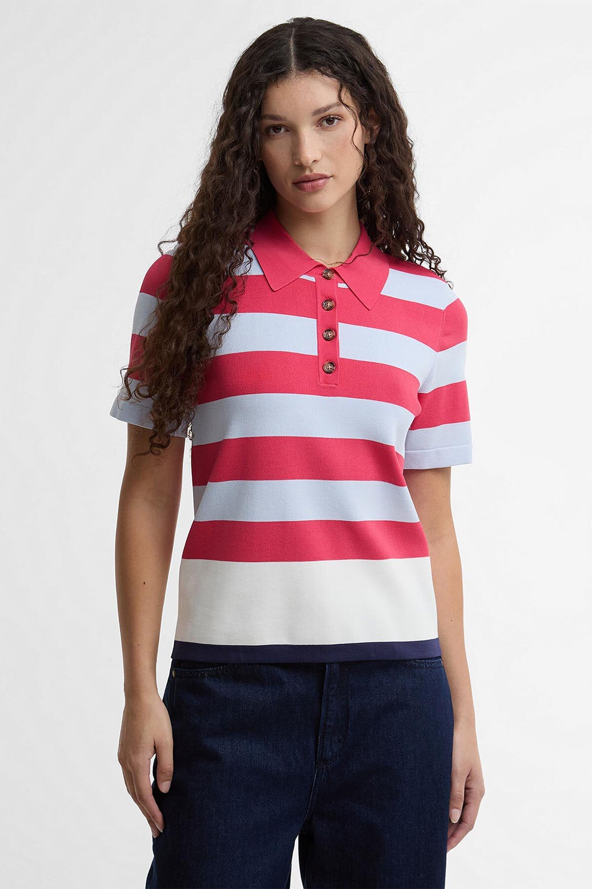 Paul Smith Loves Barbour Felton Striped Knitted Polo