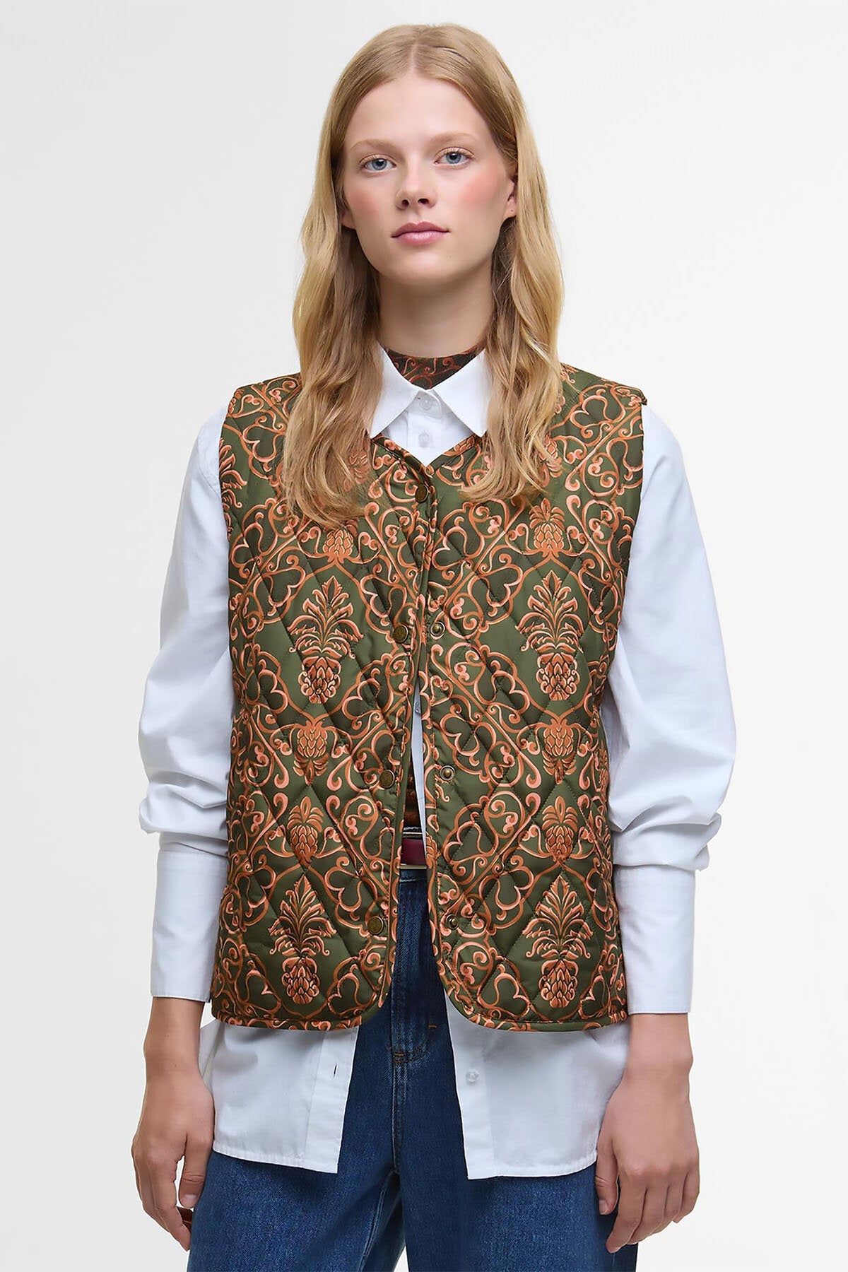 Barbour x FARM Rio Fernanda Liner