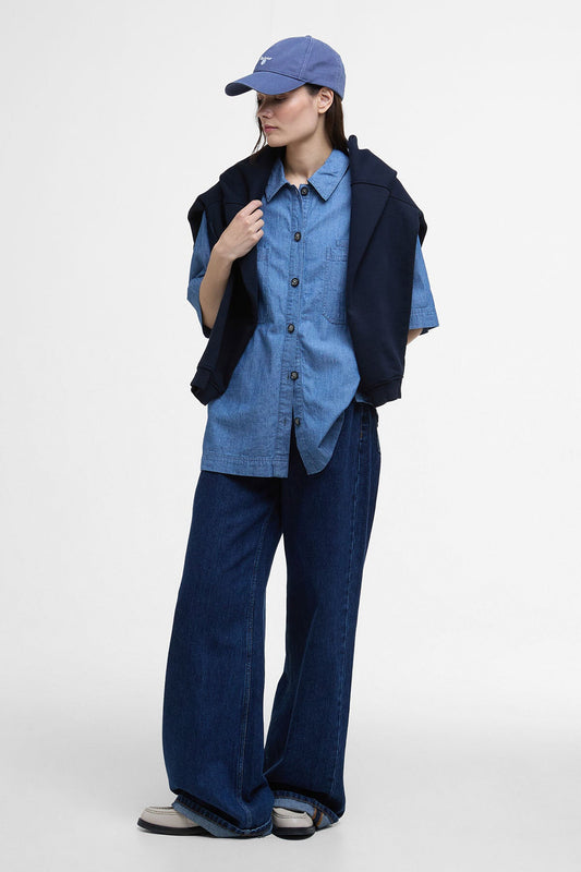 Melanie Oversized Short-Sleeved Shirt