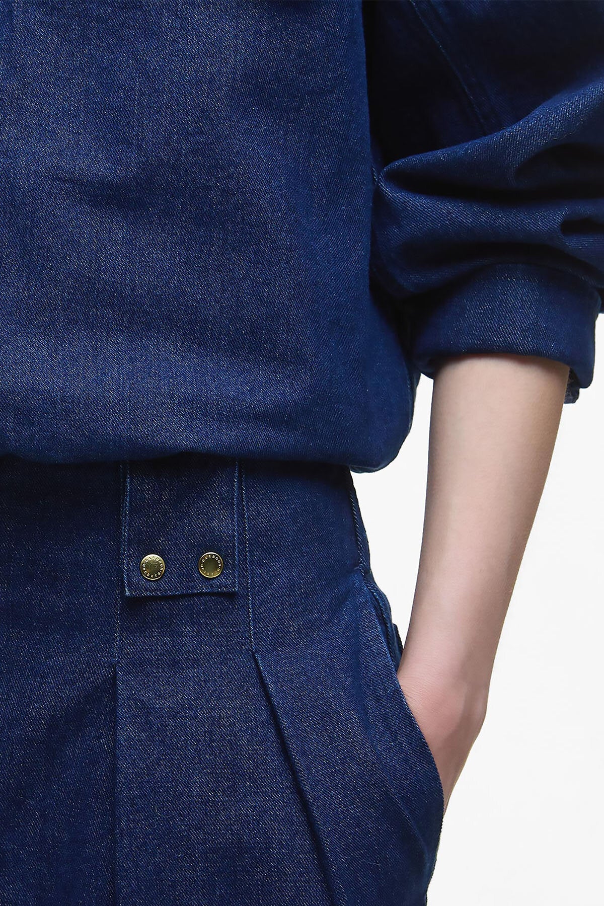 Arla Denim Wide-Leg Trousers