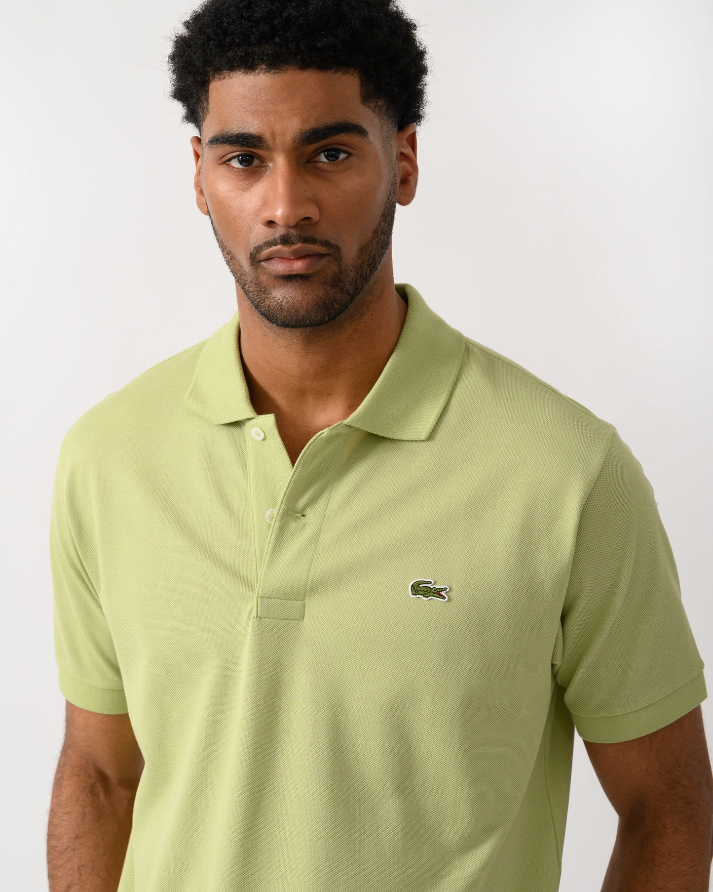 Classic Fit L.12.12 Mens Short Sleeve Polo Shirt - Birch UYB
