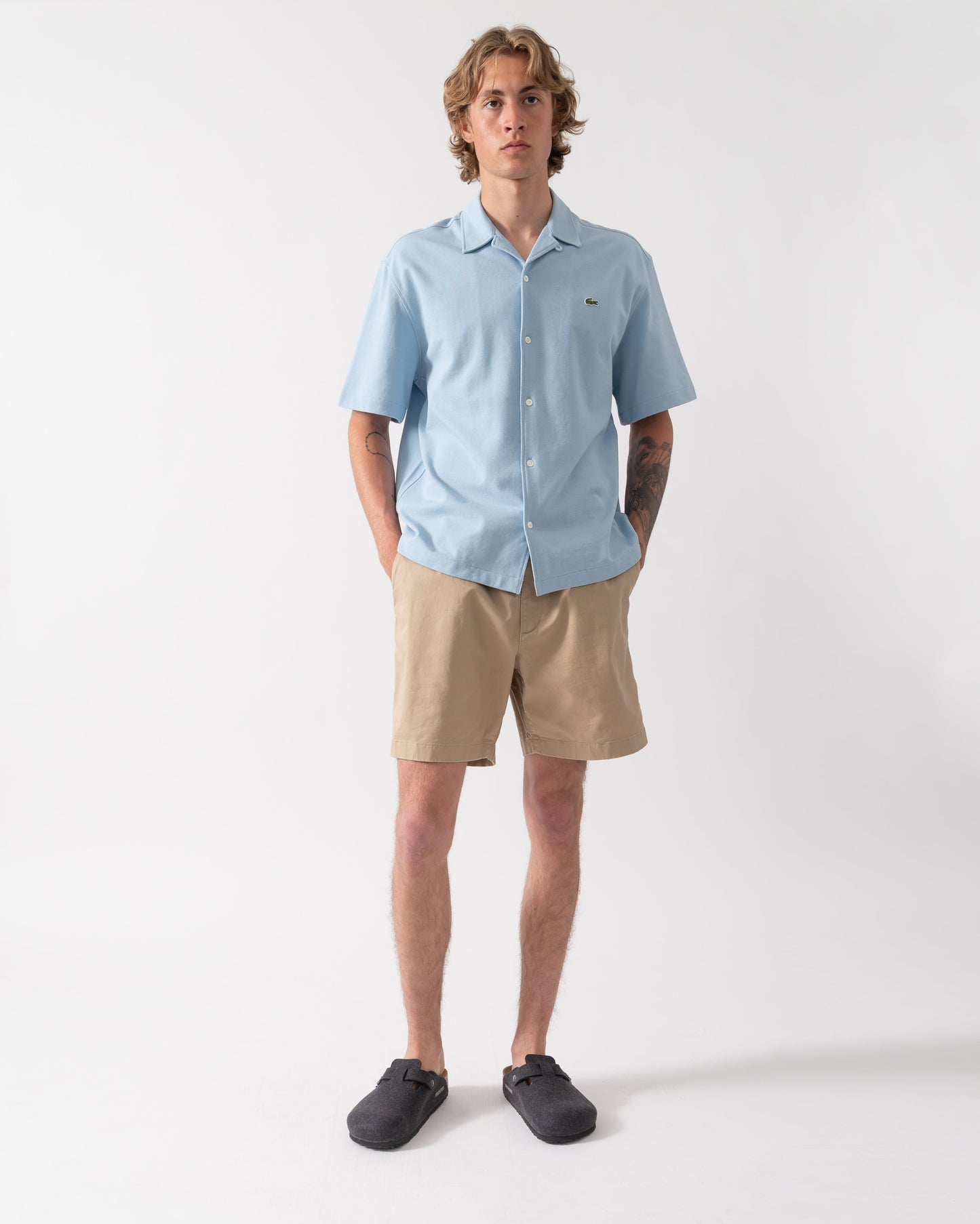 Relaxed Fit Mens Stretch Cotton Shorts - Viennese 02S