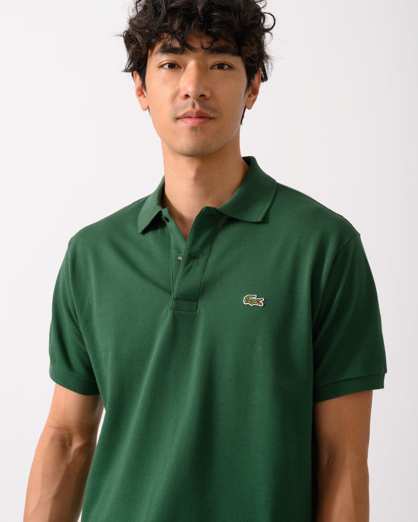 Classic Fit L.12.12 Mens Short Sleeve Polo Shirt - Green 132