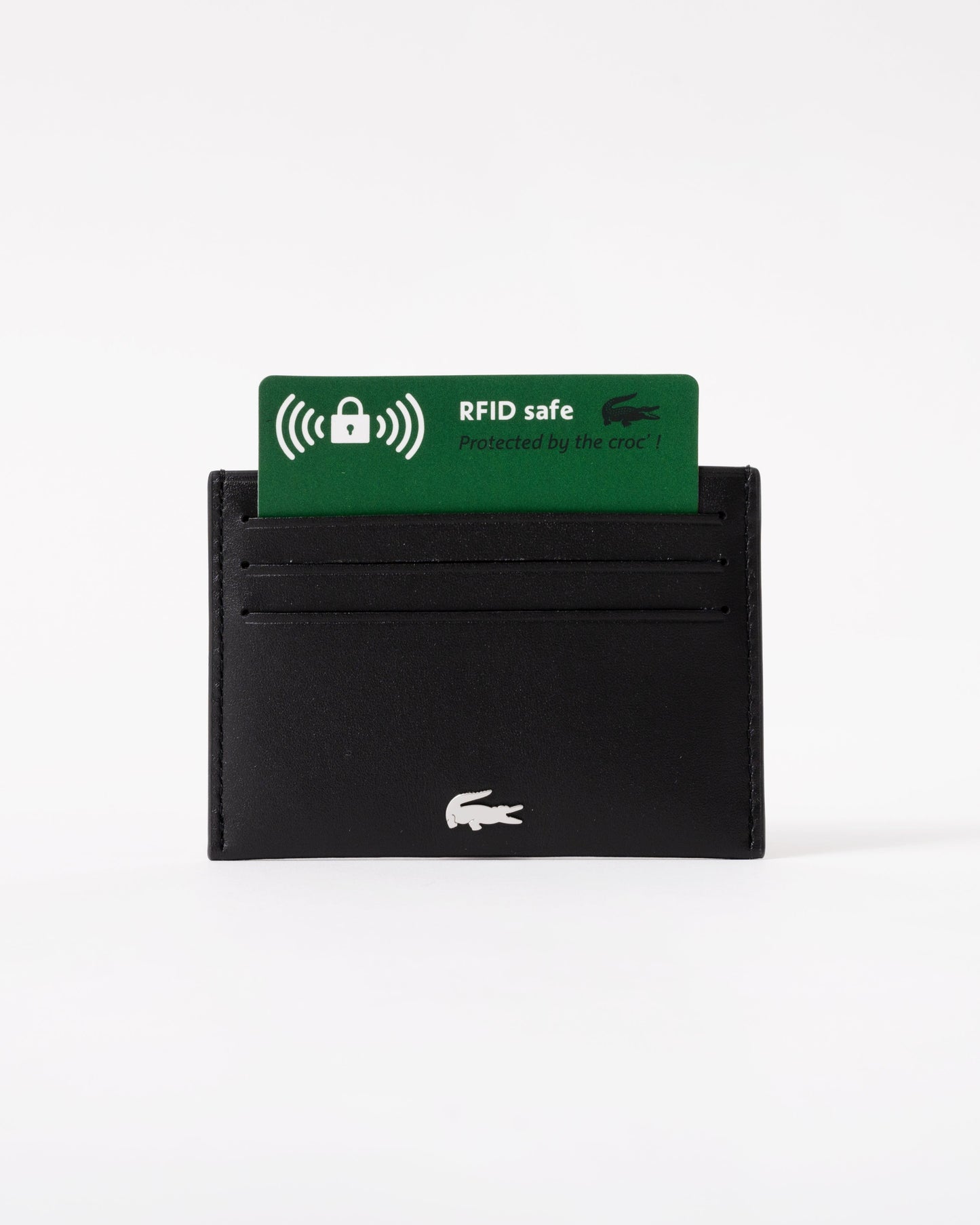 Credit Card Holder And Key Ring Gift Box - Noir KR Croc Sinope R66