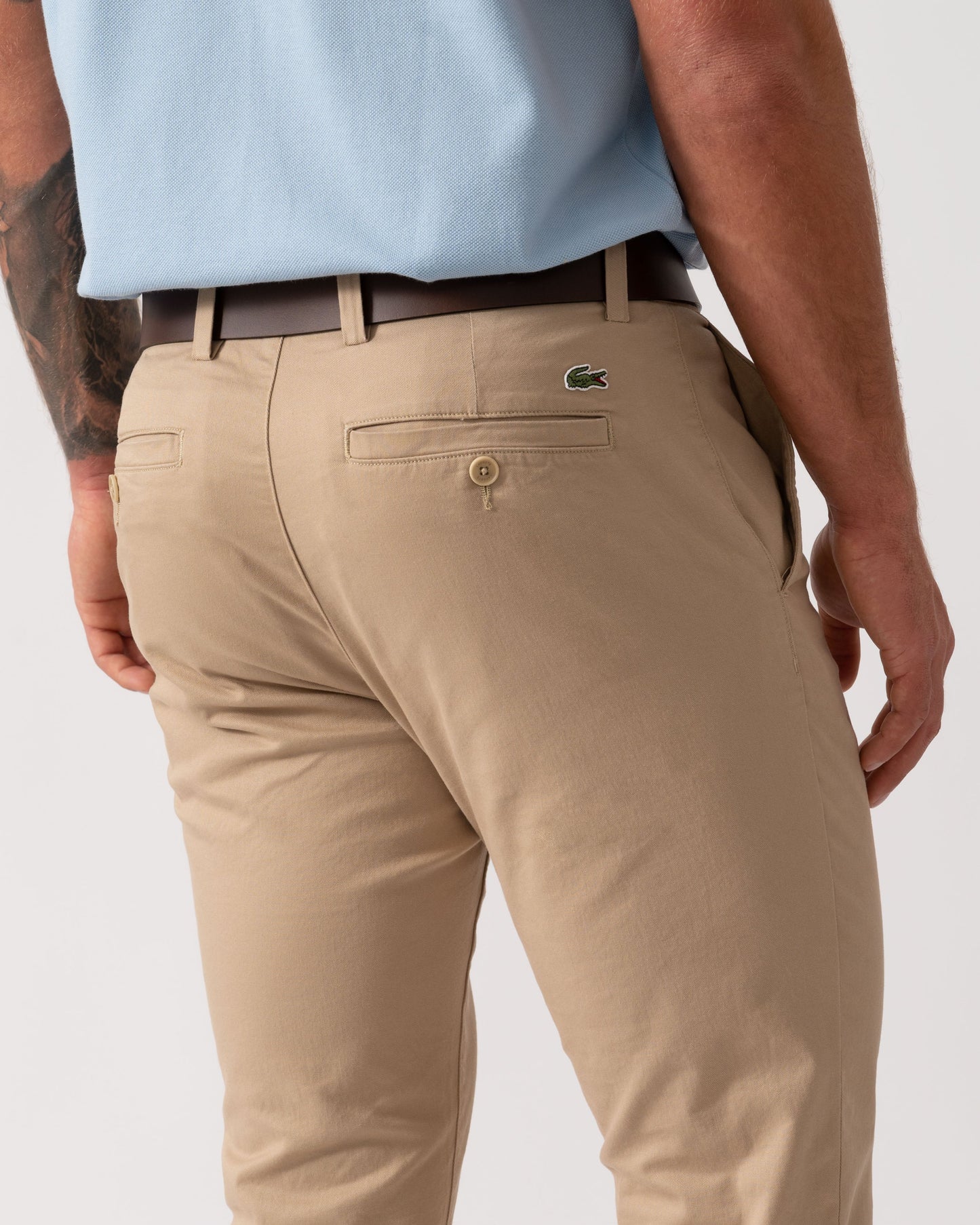 Slim Fit Stretch Cotton Mens Chinos - Viennese 02S