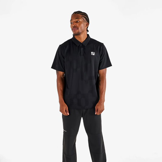 Men Performance Mesh Paneled Polo
