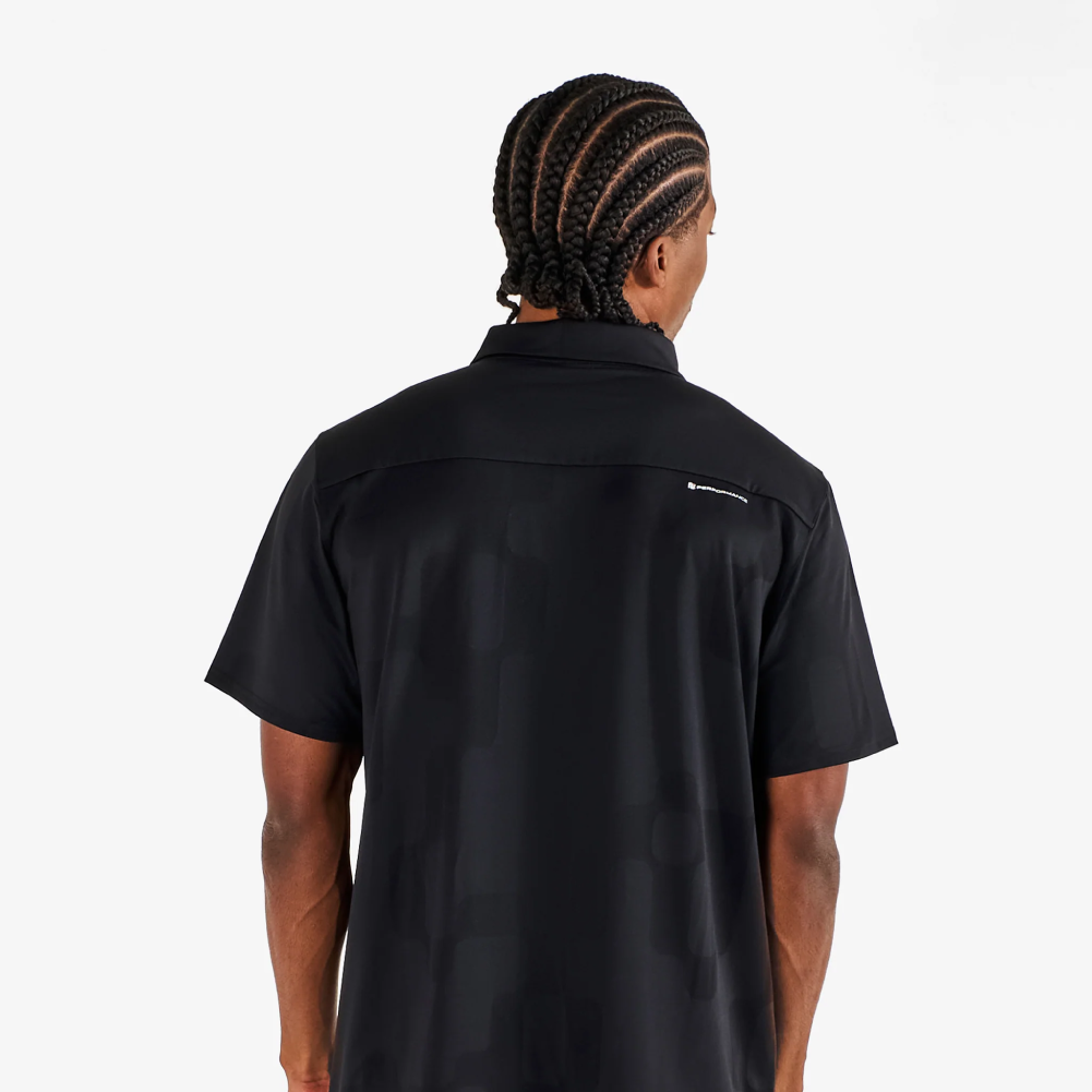 Men Performance Mesh Paneled Polo