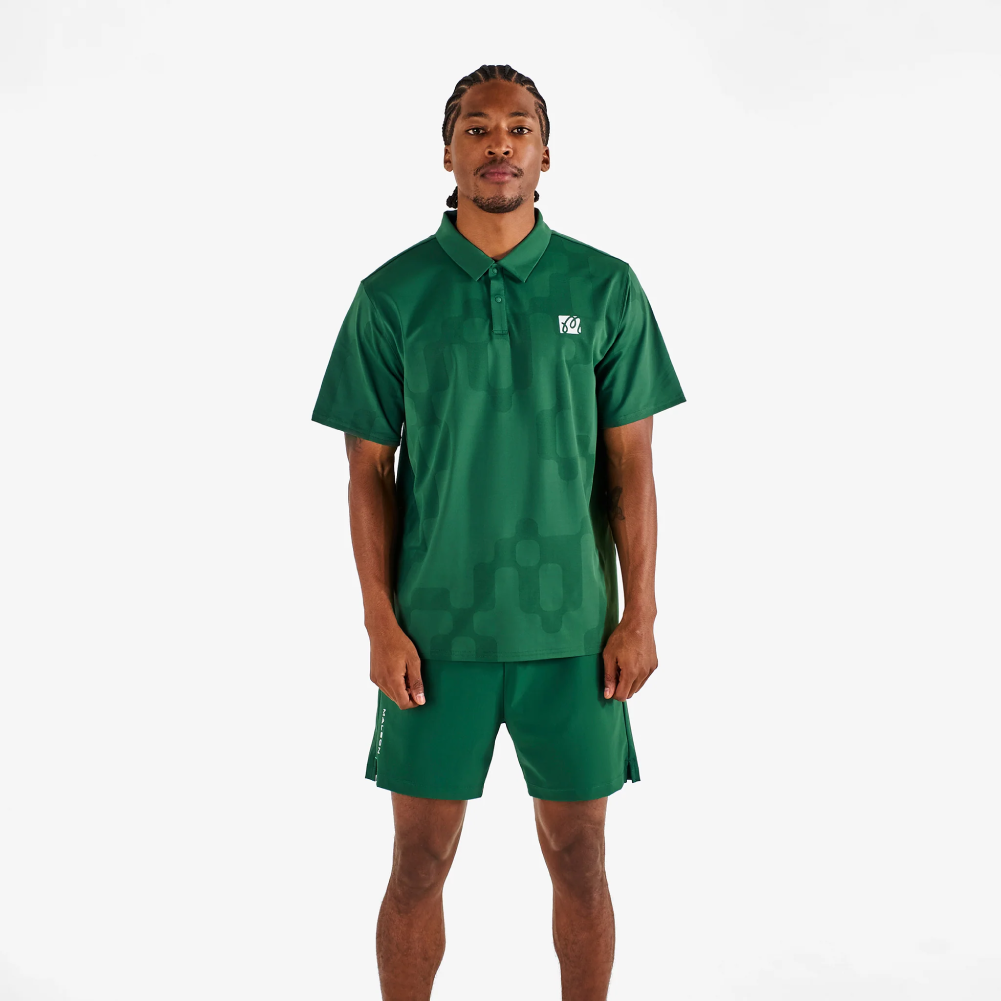 Men Performance Mesh Paneled Polo
